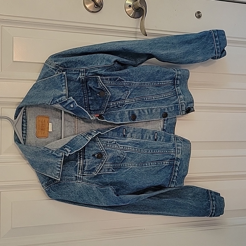 Levi Jean Jacket Size Small - image 1
